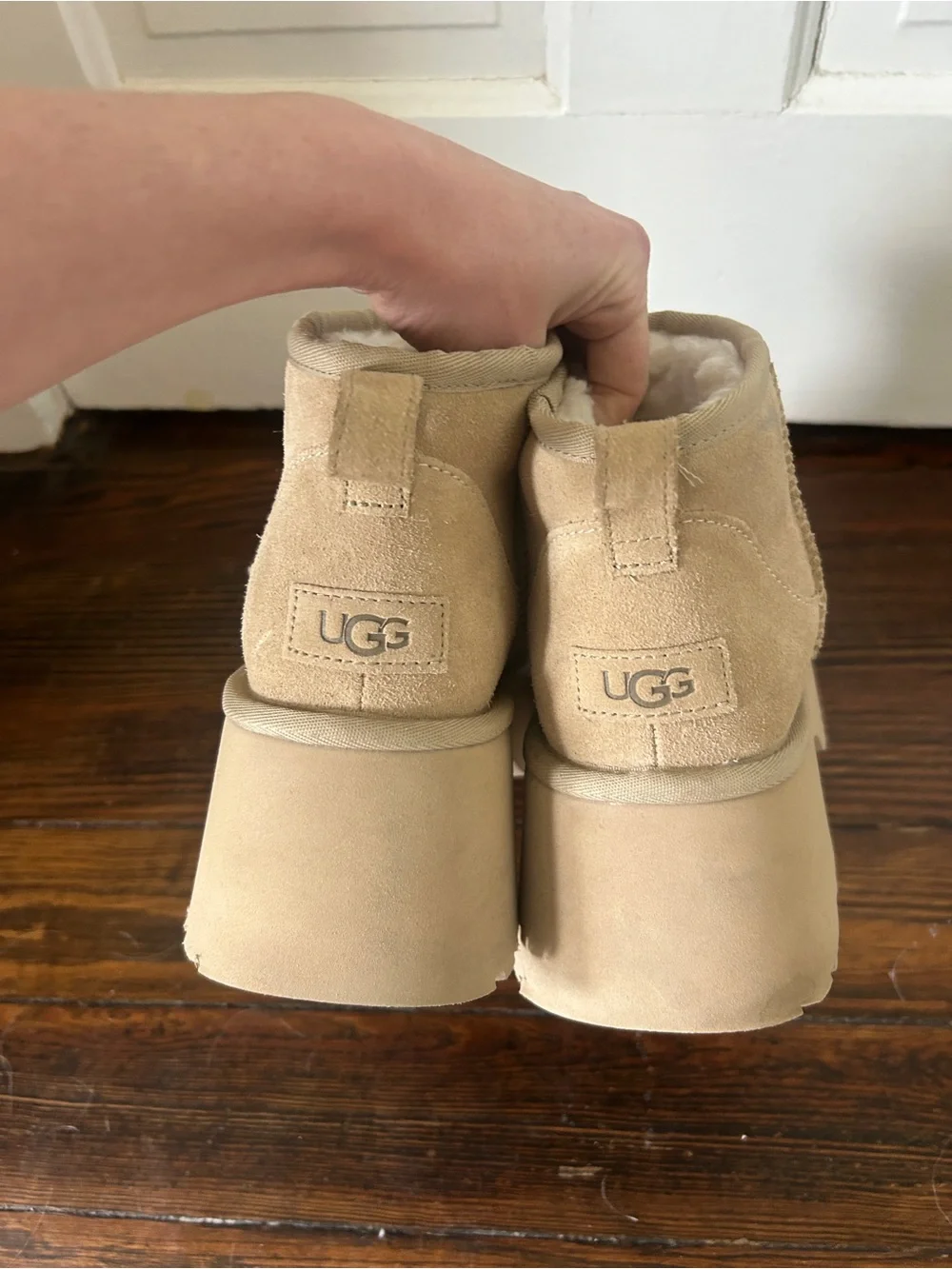 UGG Women's Ultra Mini New Heights Sunwave boots size 12